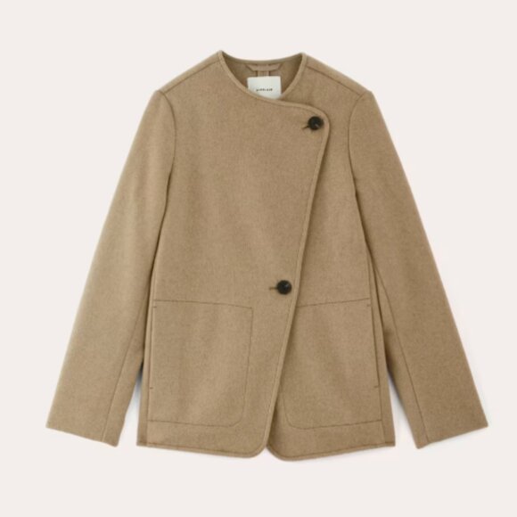Everlane The October Coat (Dark Heathered Camel) - Large - Picture 1 of 7